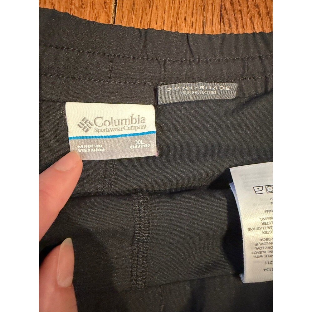 Columbia Girls XL 18/20‎ Black Omni Shade Athletic Skort Hiking Tennis - Picture 5 of 9